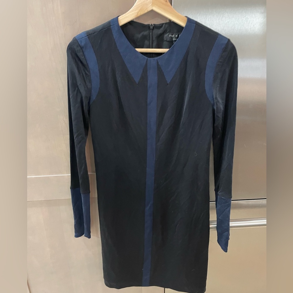 Black and blue dress